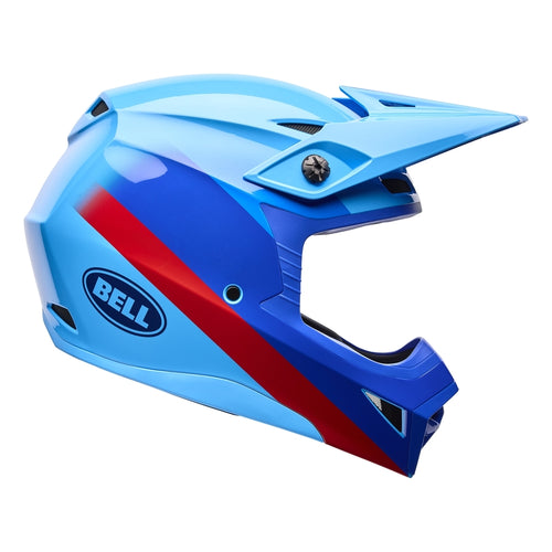 BELL MX-10 Mips Helmet - Aviator Blue/Red - Extra