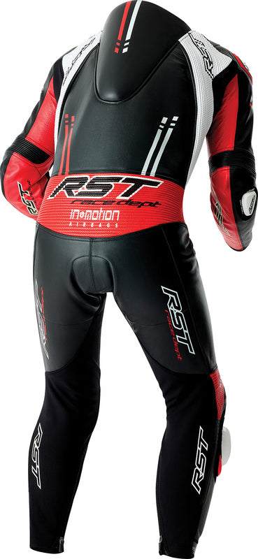 RST Race Dept V4.2 D3O Airbag Leather Suit - Black/Red/White - Extra