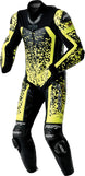 RST Pro Series D3O Airbag Leather Suit - Black/Flo Yellow - Extra