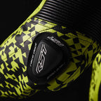 RST Pro Series D3O Airbag Leather Suit - Black/Flo Yellow - Extra