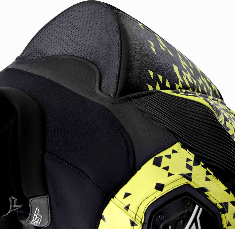 RST Pro Series D3O Airbag Leather Suit - Black/Flo Yellow - Extra