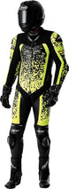 RST Pro Series D3O Airbag Leather Suit - Black/Flo Yellow - Extra