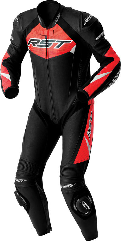 RST Tractech Evo D3O Leather Suit - Black/Red - Extra