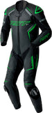 RST S1 D3O Leather Suit - Black/Flo Green - Extra