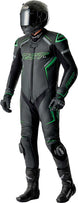 RST S1 D3O Leather Suit - Black/Flo Green - Extra