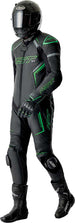 RST S1 D3O Leather Suit - Black/Flo Green - Extra