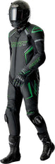RST S1 D3O Leather Suit - Black/Flo Green - Extra