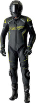 RST S1 D3O Leather Suit - Black/Flo Yellow - Extra