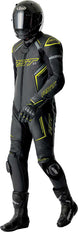RST S1 D3O Leather Suit - Black/Flo Yellow - Extra