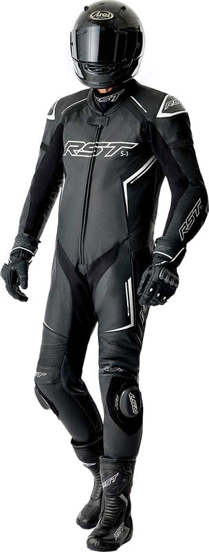 RST S1 D3O Leather Suit - Black/White - Extra