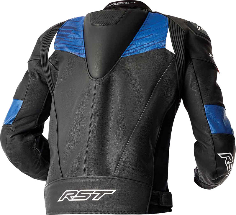 RST Tractech Evo D3O Leather Jacket - Black/Blue - Extra