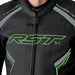 RST S1 D3O Leather Jacket - Black/Neon Green - Extra