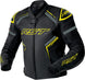 RST S1 D3O Leather Jacket - Black/Neon Yellow - Main