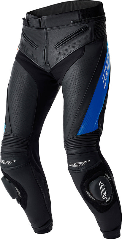 RST Tractech Evo D30 Leather Pants - Black/Blue - Main