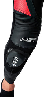 RST Tractech Evo D30 Leather Pants - Black/Flo Red - Extra