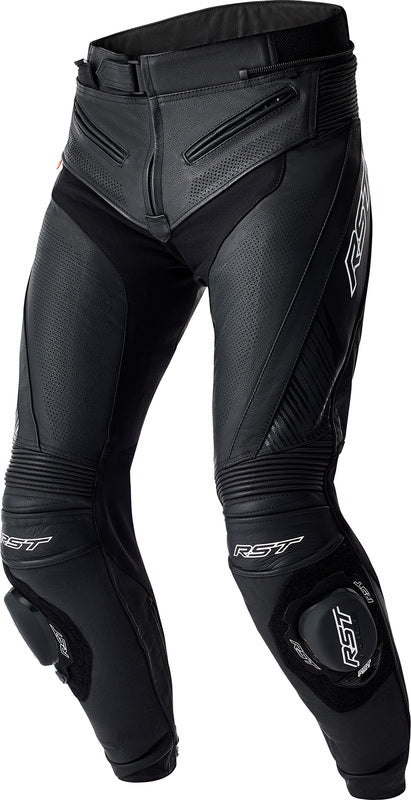 RST Tractech Evo D30 Leather Pants - Black/White - Main