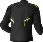 RST S1 D3O Textile Jacket - Black/Flo Yellow - Extra