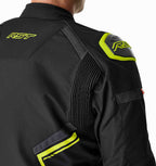 RST S1 D3O Textile Jacket - Black/Flo Yellow - Extra