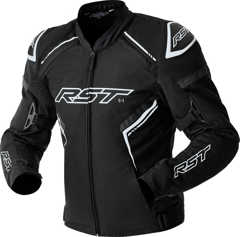 RST S1 D3O Textile Jacket - Black/White - Main