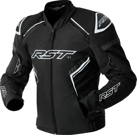 RST S1 D3O Textile Jacket - Black/White - Extra