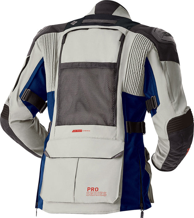 RST Pro Series Adventure D3O Jacket - Silver/Blue - Extra