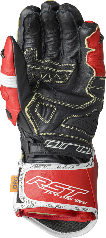 RST Pro Series GP D3O Gloves - Black/Red - Extra