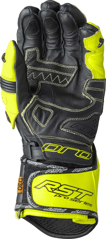 RST Pro Series GP D3O Gloves - Black/Flo Yellow - Extra
