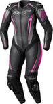 RST Tractech Evo D3O Leather Suit - Black/Pink - Extra