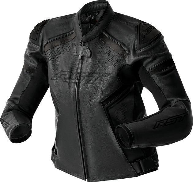 RST S1 D3O Leather Ladies Jacket - Black - Main
