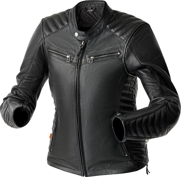 RST Roadster Air D3O Leather Ladies Jacket - Black - Main
