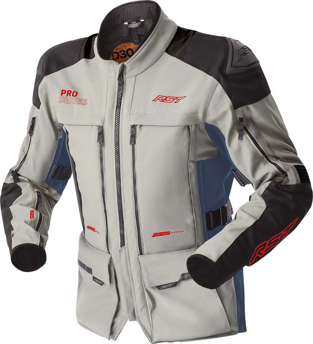 RST Pro Series Adventure D3O Ladies Jacket - Silver/Blue - Main