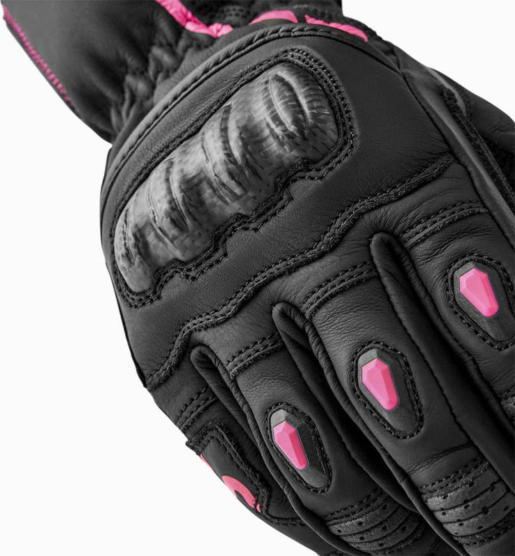 RST S1 Ladies Gloves - Black/Pink - Extra