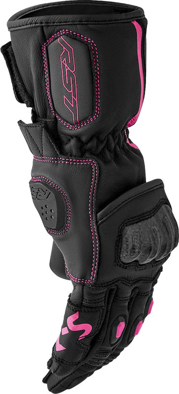 RST S1 Ladies Gloves - Black/Pink - Extra