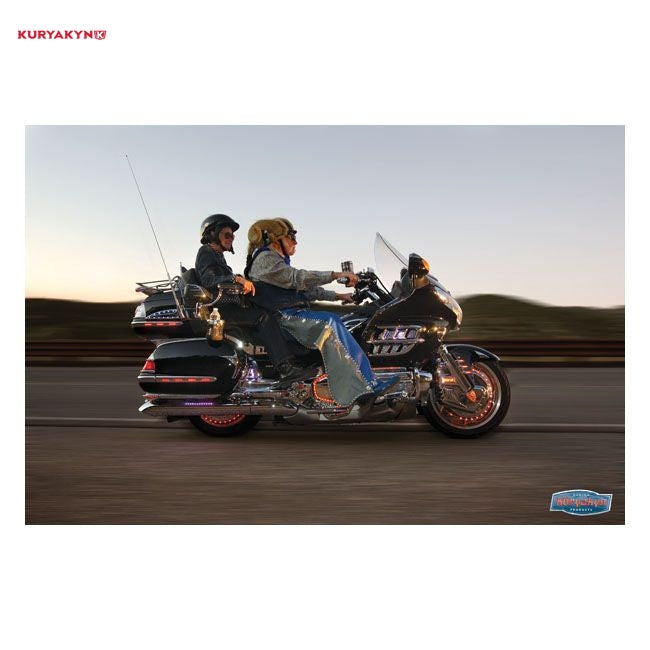 Kuryakyn, Windshield trim with turn signal accents, chrome