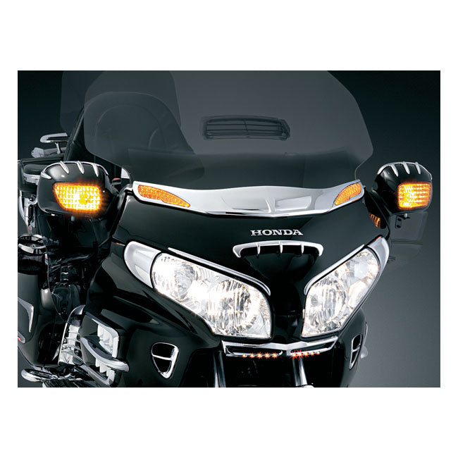 Kuryakyn, Windshield trim with turn signal accents, chrome