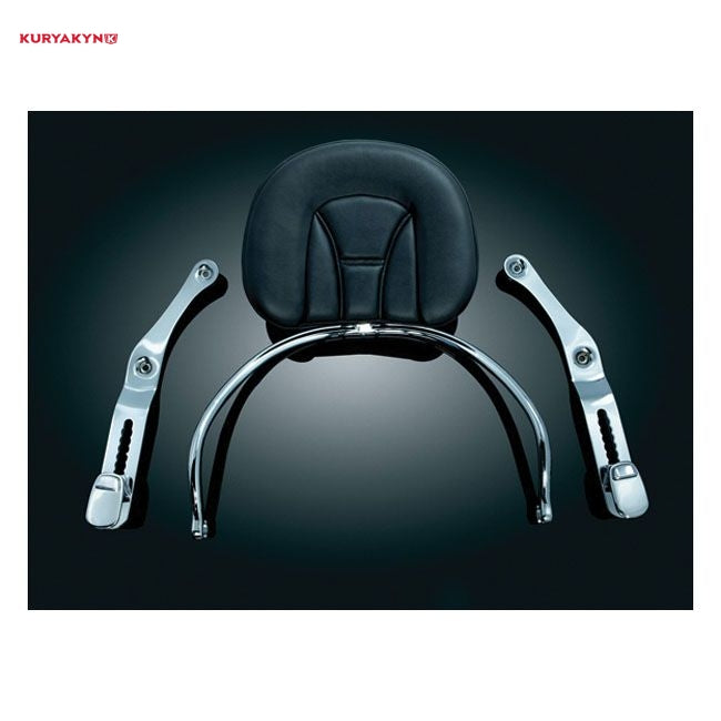 Kuryakyn, ''revolution'' driver backrest, black and chrome