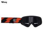 Roeg Peruna Bolts goggle black and orange/black strap