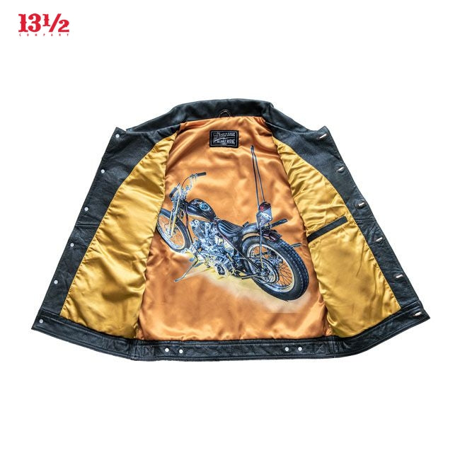 13 1/2 Blood Moon leather vest black