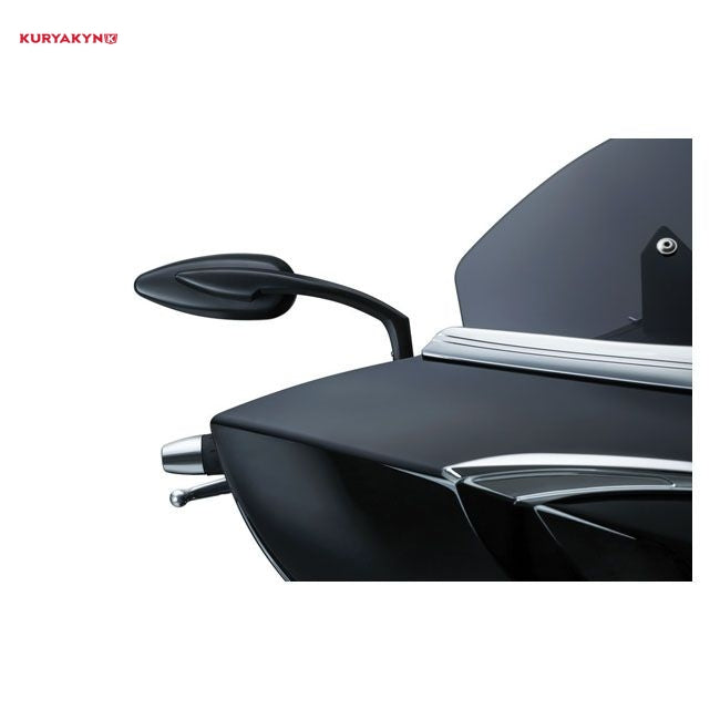 Kuryakyn, Teardrop mirror set. Satin black