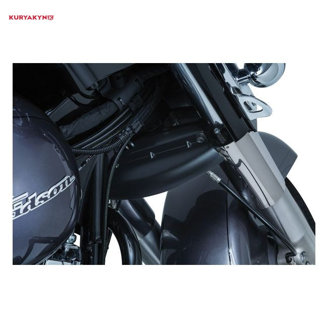 Kuryakyn, Lower triple tree wind deflector. Satin black