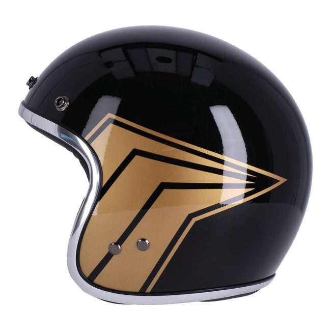13 1/2 Skull bucket helmet gloss black