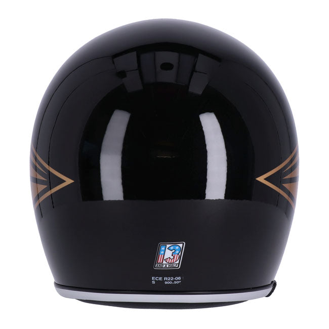 13 1/2 Skull bucket helmet gloss black