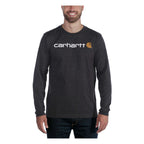 Carhartt Logo graphic long sleeve carbon heather