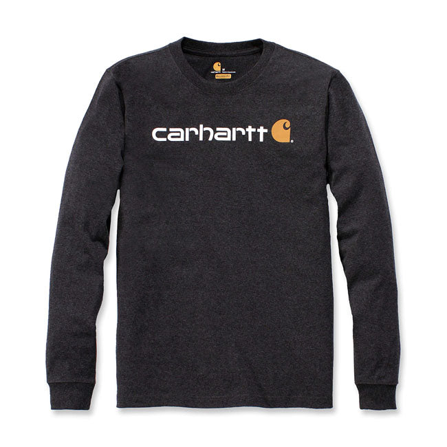 Carhartt Logo graphic long sleeve carbon heather