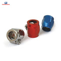 Goodridge hose clamps, 3/8". Blue