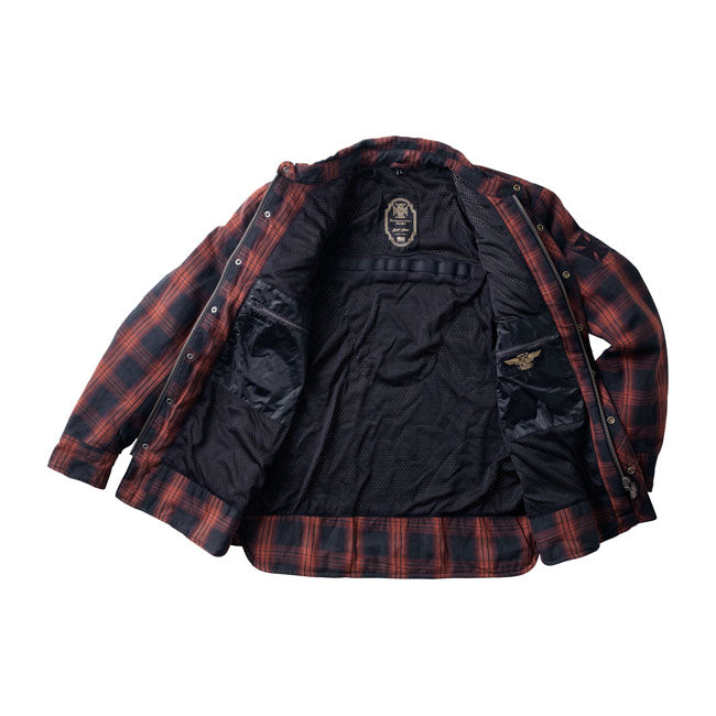 WCC Austin Kevlar riding shirt red/black