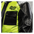 Holy Freedom Quattro Vision leather jacket black/fluo yellow