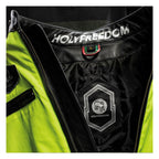 Holy Freedom Zero Vision leather jacket black/fluo yellow