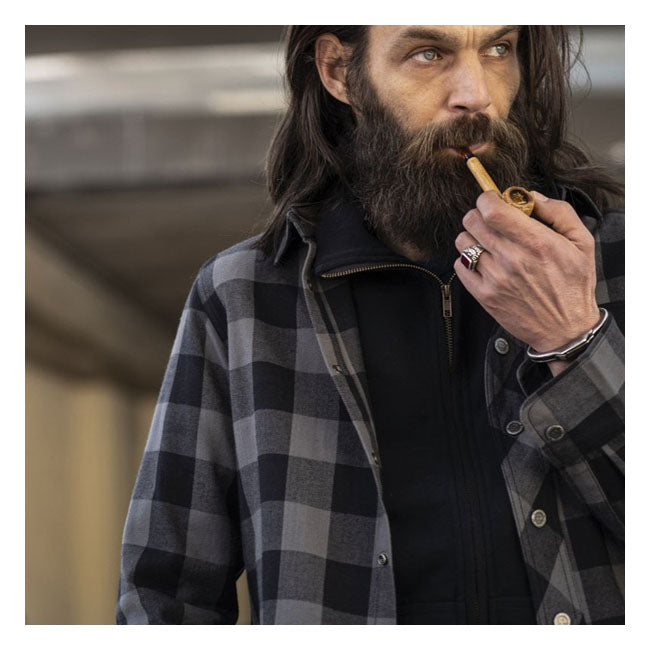 Holy Freedom Jessie James Flannel shirt grey/black