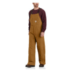 Carhartt Duck insulated bib overall carhartt brown
